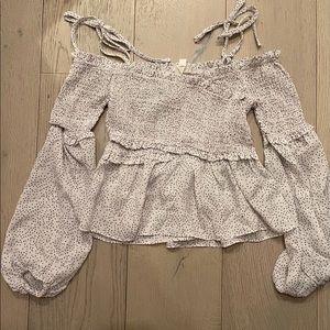 White off the shoulder top